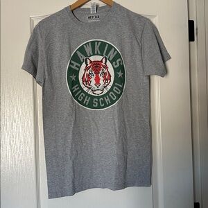 Stranger Things Hawkins High School Gray T-Shirt